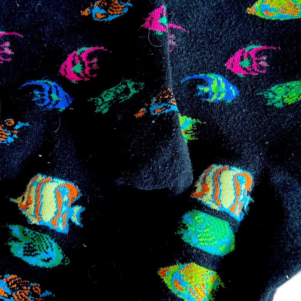 K. Bell Colorful Fish Patterned Socks - Picture 2 of 3